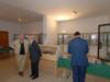 Bacheche con le collezioni esposte e visitatori 