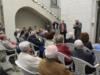 Il cortile di Palazzo Elti e il pubblico presente durante la presentazione della Mostra e del Libro 